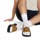 Men's Vibrant African Kente Geometric Removable-Strap Sandals