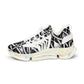 Men's Black & White Tribal Pattern Mesh Sneakers
