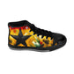 Women's Red Yellow Green Black Star High Top Sneakers