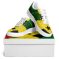 Women's Red Yellow Green and Black Stars Pattern All Over Print Urban Peak High Top Shoes