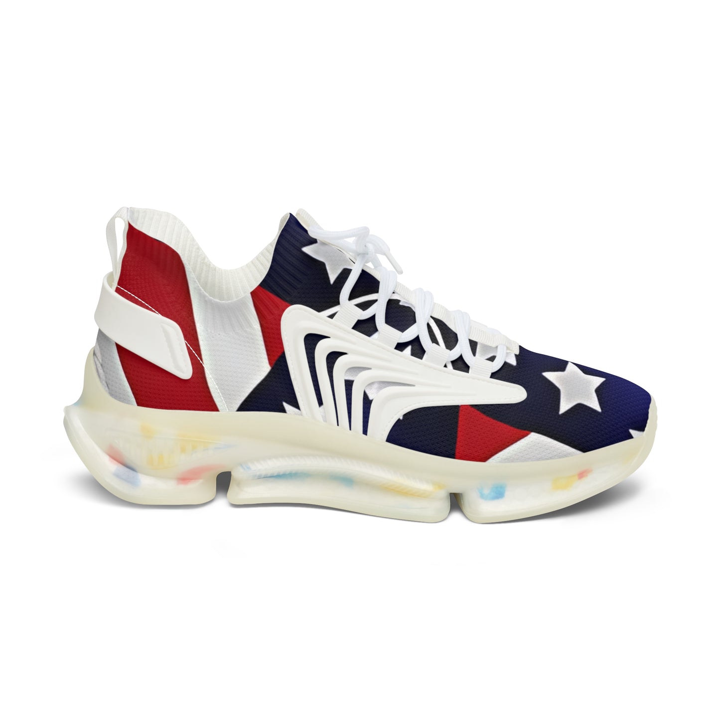 Women's Patriotic Stars Mesh Sneakers