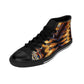 Men's Abstract Amber Kaleidoscope Pattern All Over Print High-Top Sneakers