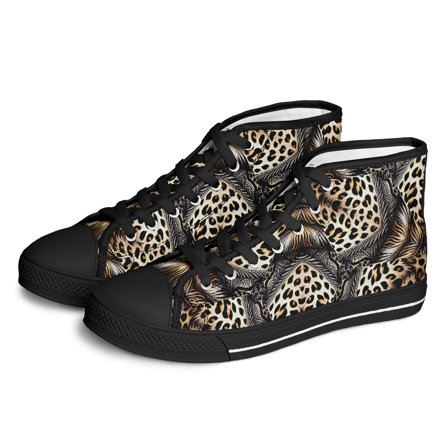 Men's Kaleidoscope Leopard Pattern All-Over Print Urban Peak High Top Shoes