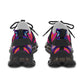 Women's Mesh Vibrant Abstract Neon Athletic Sneakers