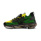Men's Red Yellow Green Black Stars Athletic Mesh Sneakers