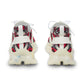 Men's Red Geometric Kaleidoscope Pattern Athletic Mesh Sneakers