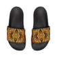 Women's Vibrant African Kente Geometric Removable-Strap Sandals