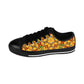 Women's Vibrant Yellow Mosaic Low-Top Canvas Sneakers