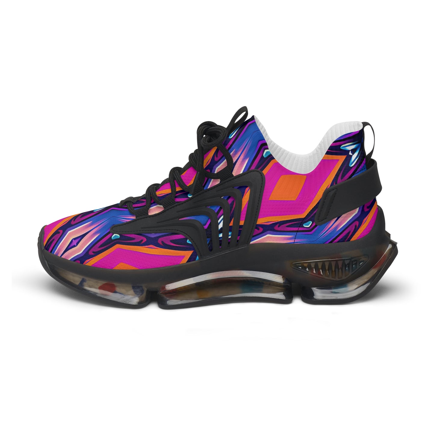 Women's Mesh Vibrant Abstract Neon Athletic Sneakers
