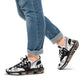 Men's Mesh Abstract Symmetry Pattern Athletic Sneakers