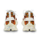 Men's Mesh Vibrant Orange Tribal Pattern Athletic Sneakers