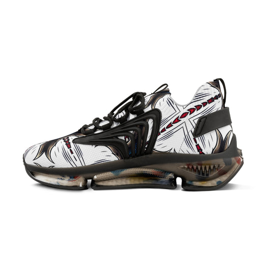 Men's Mesh Abstract Symmetry Pattern Athletic Sneakers