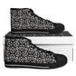 Men's Black Geometric Pattern Urban Peak High Top Shoes