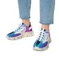Women's Gradient Mesh Blue Purple Athletic Running Sneakers