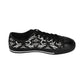 Men's Black Geometric Pattern  Low-Tops Sneakers