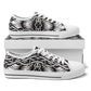 Men’s Black Intricate Silver Chain Tattoo Pattern Urban Peak Low Shoes