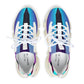 Women's Gradient Mesh Blue Purple Athletic Running Sneakers