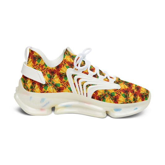 Women’s Mesh Floral Autumn Kaleidoscope Lightweight Running Sneakers