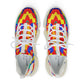 Men's Bold Rainbow Kente-Inspired Geometric Pattern All Over Print Mesh Sneakers