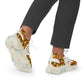 Men's Mesh Vibrant Kaleidoscope Print Athletic Sneakers