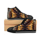 Men's Abstract Amber Kaleidoscope Pattern All Over Print High-Top Sneakers