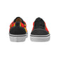 Men's Bold Red & Yellow Tribal Wave Pattern All Over Print Low Top Skateboarding Shoes