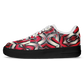 Women's Red Geometric Kaleidoscope Core Low Shoes