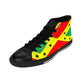 Women's Red Yellow Green Black Stars Pride Flag High-Top Sneakers