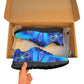 Women's Vibrant Blue Geometric All-Over Print  Breathable Running Shoes