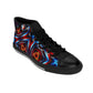 Men's Vibrant Geometric Kaleidoscope All Over Print High-Top Sneakers