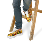 Men's Vibrant Red Yellow & Green African Kente Geometric Pattern All-Over Print Core Low Shoes