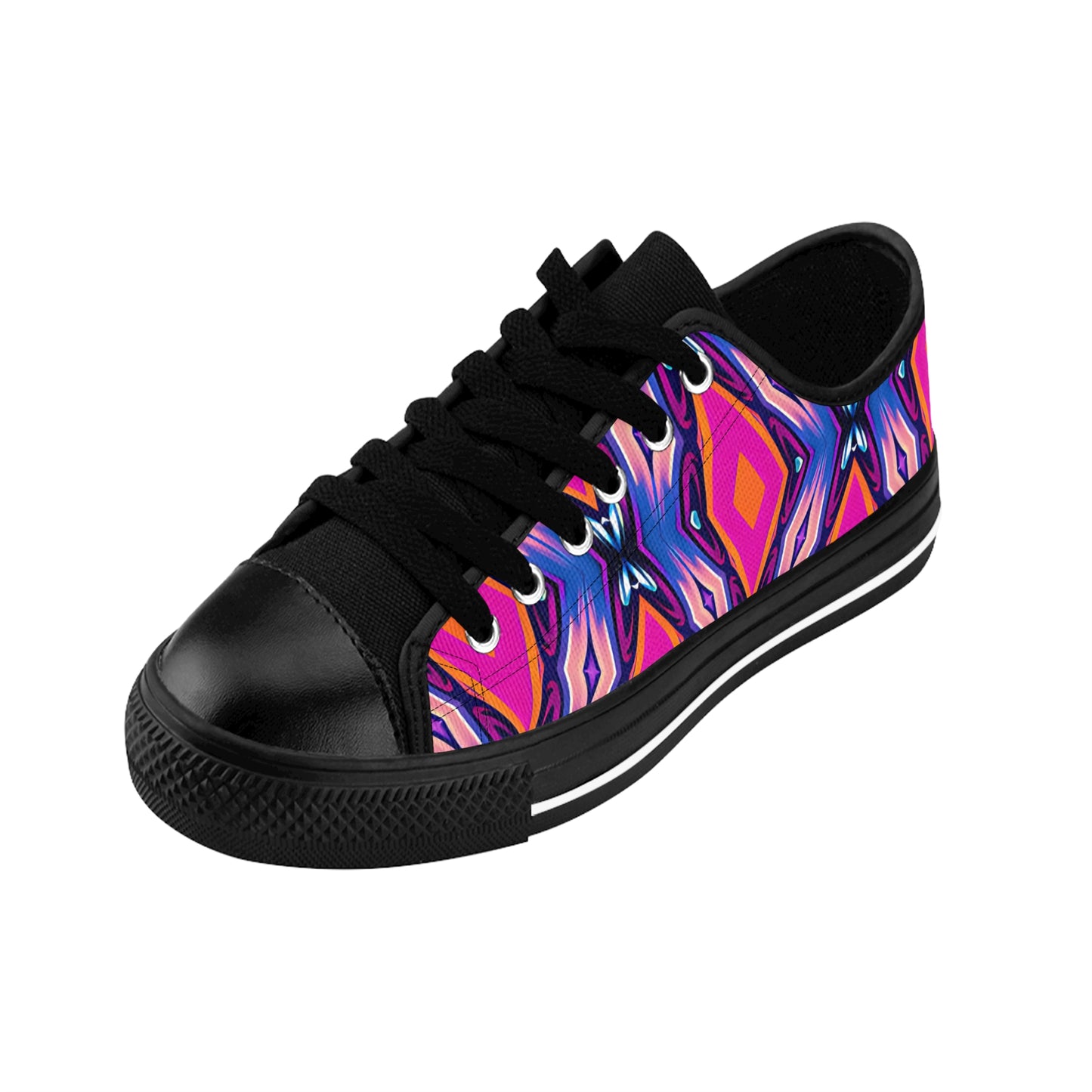 Women's Red Floral Kaleidoscope Comfortable fit Sneakers