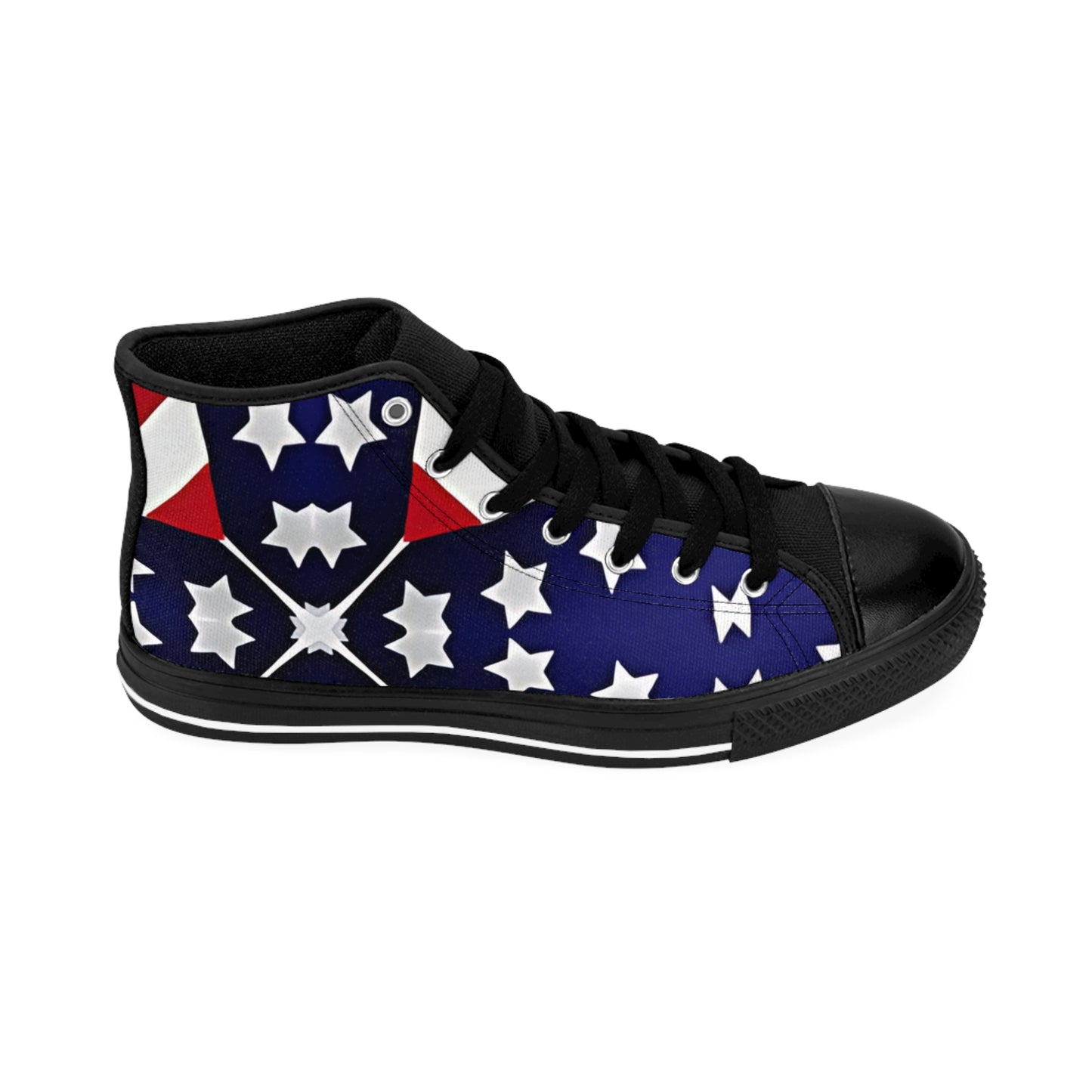 Men's Patriotic Star Flag High Top Sneakers