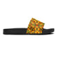 Women's Golden Kaleidoscope Design Slide Sandals