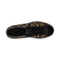 Women's Geometric Gold & Black Pattern High Top Sneakers