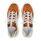 Women's Mesh Vibrant Orange Tribal Pattern Athletic Sneakers