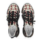 Women's Mesh Red & Black Geometric Pattern Athletic Sneakers