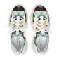 Women's Abstract Ocean Wave All Over Print Mesh Athletic Sneakers