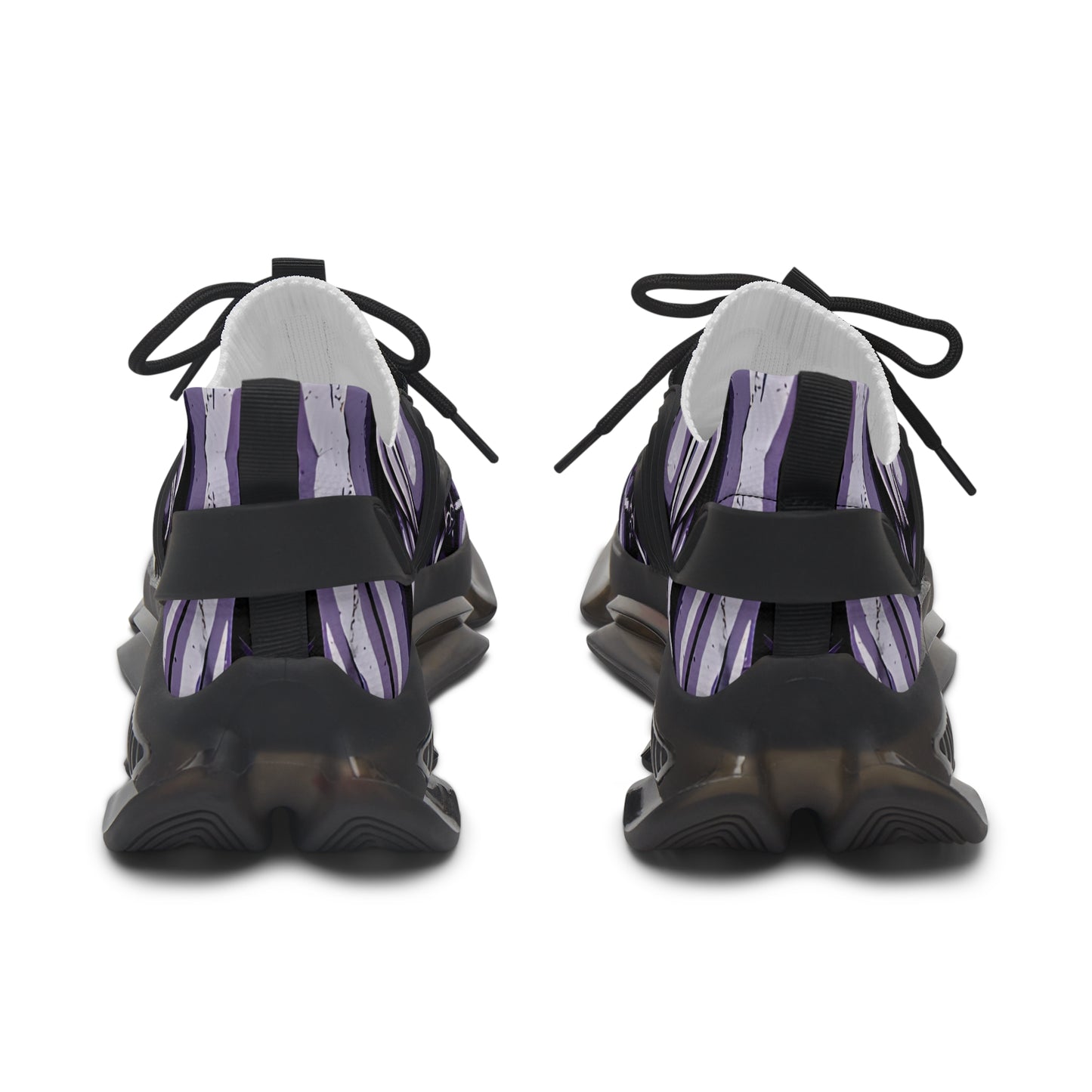 Women's Purple Swirl Mesh Sneakers with Black Sole