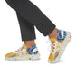Men's Vibrant Sunrise Tie-Dye All Over Print Athletic Mesh Sneakers