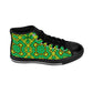 Women's Kaleidoscope Green & Yellow High-Top Sneakers