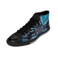 Men's Blue Geometric Pattern All Over print High-Top Sneakers