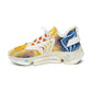 Women's Vibrant Sunrise Tie-Dye All Over Print Athletic Mesh Sneakers
