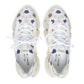Women’s White Blue & Red Patterned Mesh Sneakers