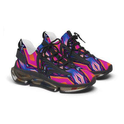 Women's Mesh Vibrant Abstract Neon Athletic Sneakers