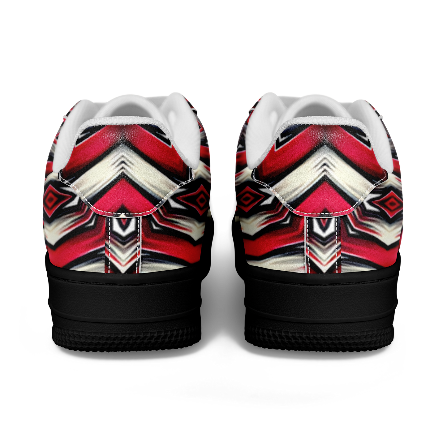 Men's Red Geometric Kaleidoscope Core Low Shoes