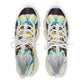 Men's Abstract Ocean Wave All Over Print Mesh Athletic Sneakers
