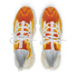 Men’s Bright Orange Abstract All Over Print Athletic Mesh Sneakers