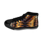 Men's Abstract Amber Kaleidoscope Pattern All Over Print High-Top Sneakers