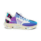 Women's Gradient Mesh Blue Purple Athletic Running Sneakers